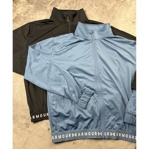 (2) Under Armour HeatGear Full Zip Jacket Women's XS Sweatshirt 1320589